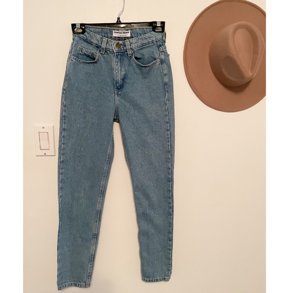 American Apparel Denim - Vintage high rise straight leg American apparel jeans